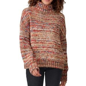 Victoria Victoria Beckham Oversized Melange knitted Turtleneck wool sweater L